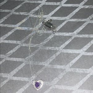 amethyst and silver necklace